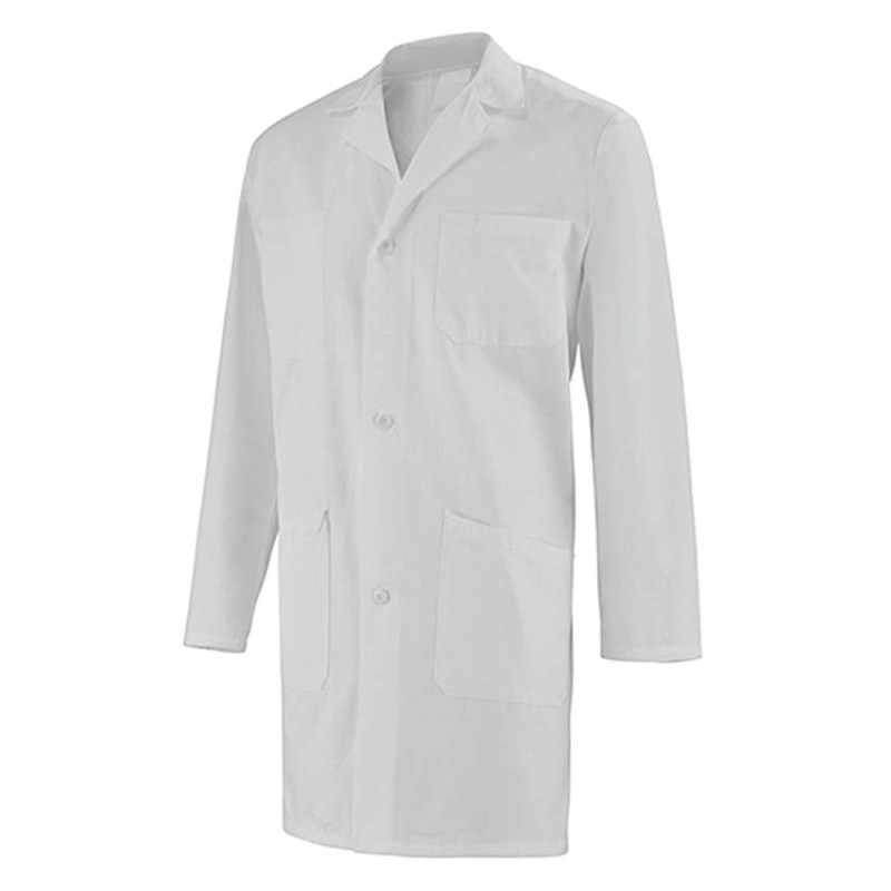 Blouse Blanche De Laboratoire/uniforme Scolaire - Longue Avec Poches Et Boutons - Pour Hommes Et Femmes - Taille Au Choix